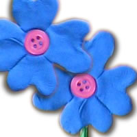 crazy clay flower
