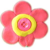 crazy clay flower