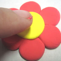 press blob down