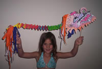 completed paper dragon