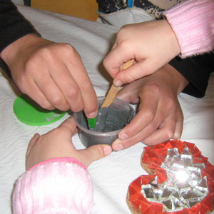 kids mosaic craft party