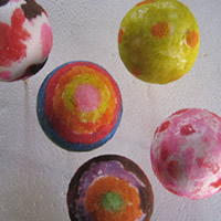 sand art decor balls