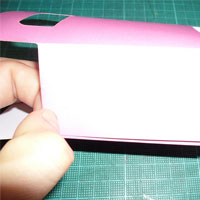 glue and hold flap down