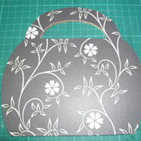 stick your pretty patterned paper into place