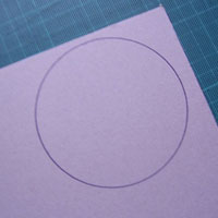 cut circle base from the chipboard