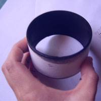 paint centre of recycled cardboard roll