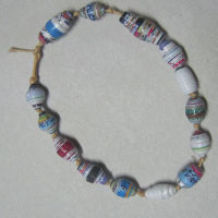 recycled paper bracelet