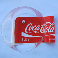 recycling coke bottles