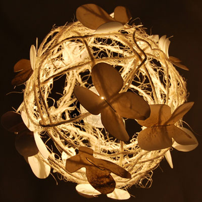 recycled plastic milk bottle lampshade