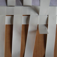 weaving recycled plastic strips