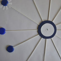glue centre piece of clock into place