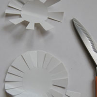 cut plastic fringe