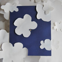 fill board with plastic cut outs