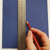 mark centre of hardboard