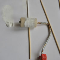 paint skewer using roller