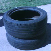 recycled tyre