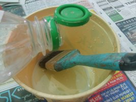 clean paintbrush