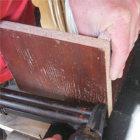 nail bottom of chipboard