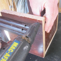 nail chipboard side in place