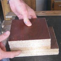 pieces of chipboard