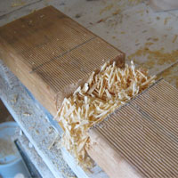 cut wood