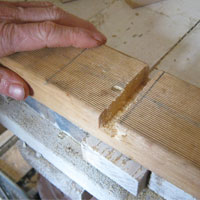 cut wood using router