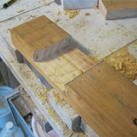 beam with wood removed