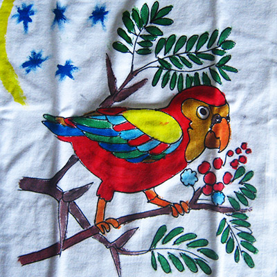 fabric painted team building