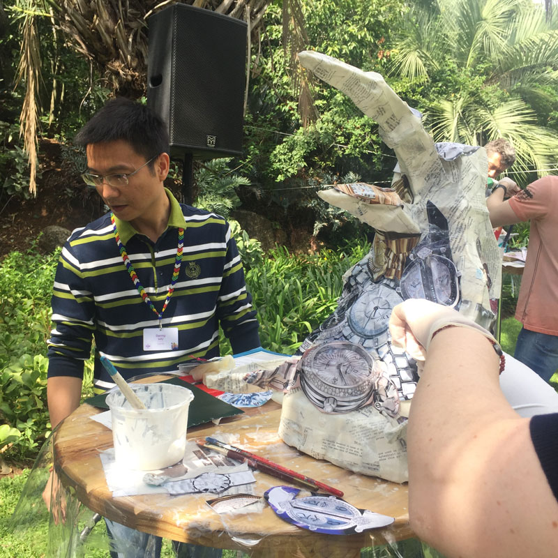 rhino paper mache
