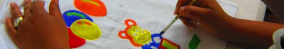 fabric painting teambuilding